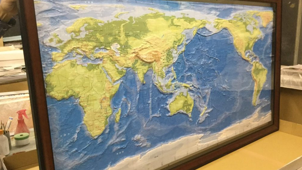 世界立体地図
